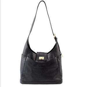 Black leather Dapperbag bag/convertible backpack